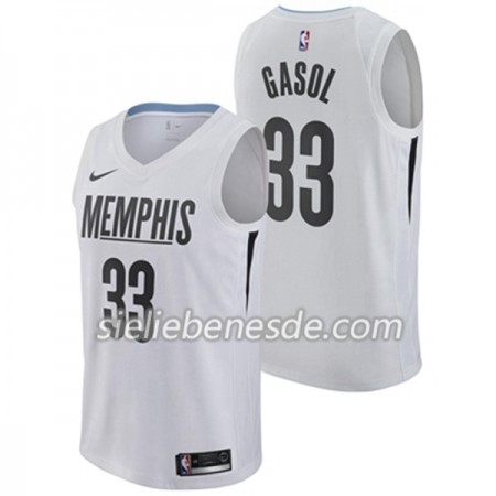 Herren NBA Memphis Grizzlies Trikot Marc Gasol 33 Nike City Edition Swingman